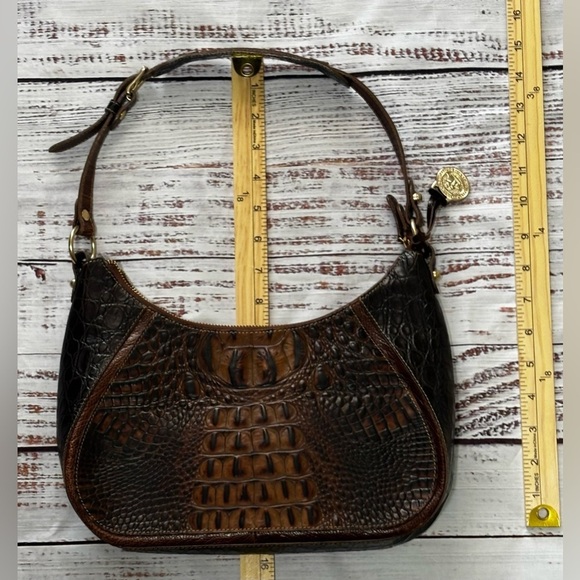 Brahmin Karissa Embossed Leather Shoulder Bag - Picture 6 of 12